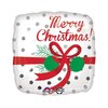 Palloncino Natale Mylar merry christmas bianco 45 cm foil