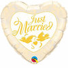 PALLONE MYLAR CUORE JUST MARRIED 45 CM